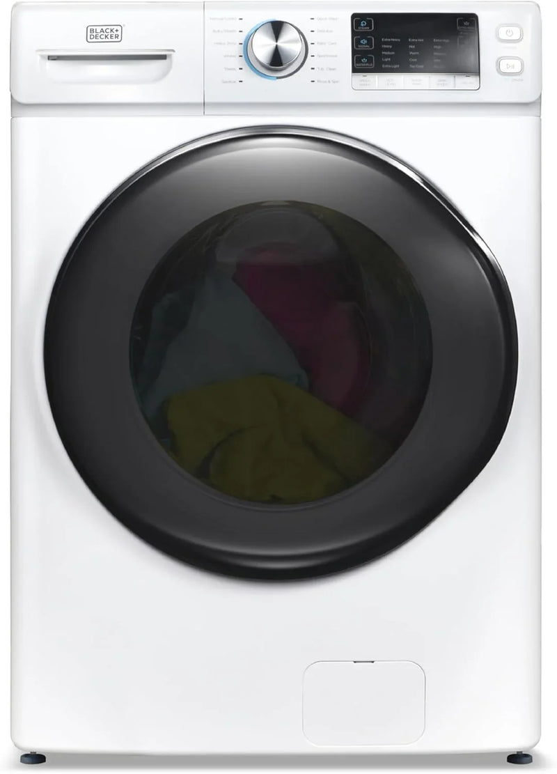 0.9 Cu. Ft. Portable Washer, 6.6 lb. Capacity Washing Machine for Homes & Apartments, 5 Wash Cycles, Quick Connect Sink Adapter and Drain Hose Included, Transparent Lid, BPWM09W, White F0