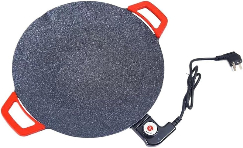 Round Barbecue Stove Household Electric Barbecue Pot Plate Smokeless Non-stick Grill U2