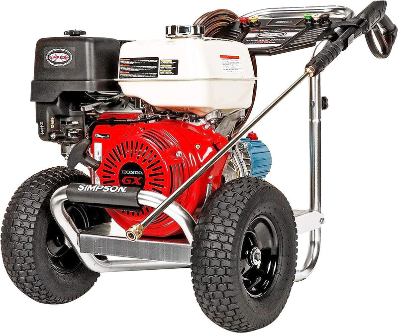 Cleaning ALH3425 Aluminum Series 3600 PSI Gas Pressure Washer, 2.5 GPM, Honda GX200 Engine, Includes Spray Gun and Extension Wand, 5 QC Nozzle Tips, 5/16-inch x 35-foot MorFlex Hose. O9