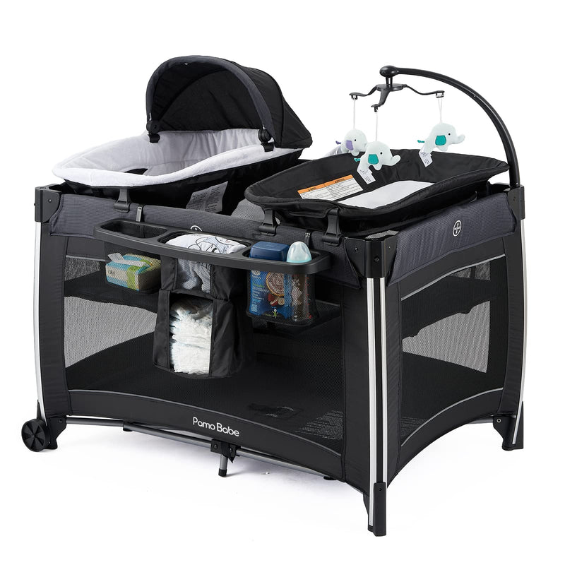 4 in 1 Portable Baby Crib Deluxe Nursery Center V1