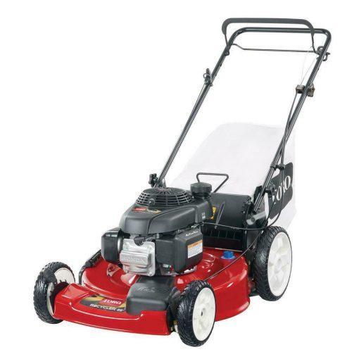 gas mower, 22-inch 170cc OHV engine high-wheel RWD 3-in-1 with height adjustment, oil included S6