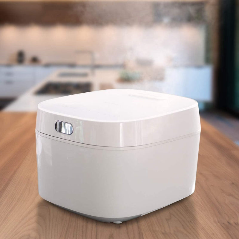Buffalo White IH SMART COOKER, Rice Cooker and Warmer, 1 L, 5 cups of rice, Non-Coating inner pot, Efficient, Multiple function, Induction Heating... H6