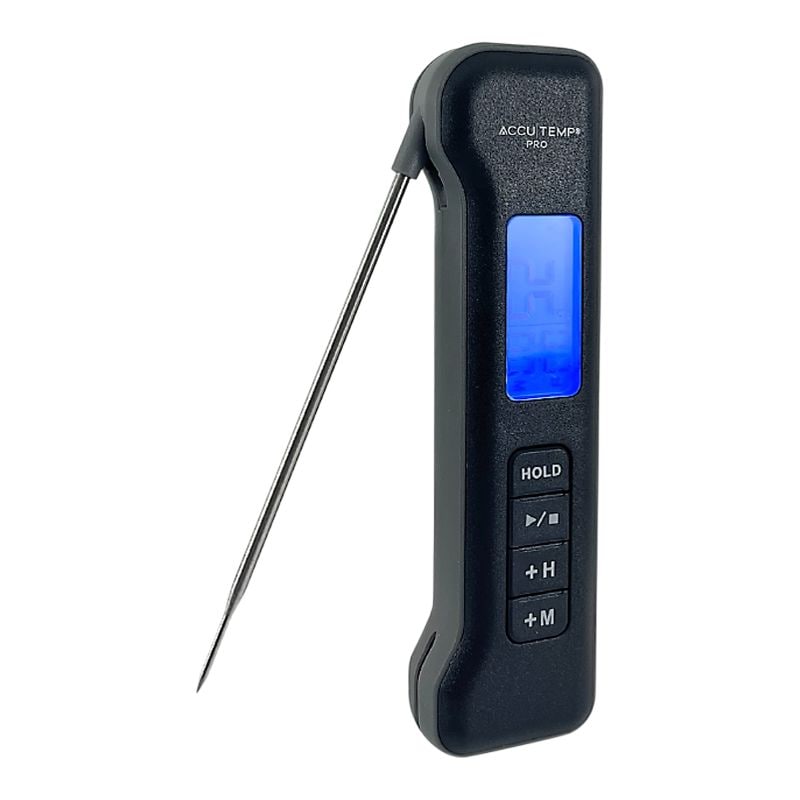 Accutemp Pro Digital Instant Read Cooking/Meat Thermometer with Backlight Display, Black/Grey Y8