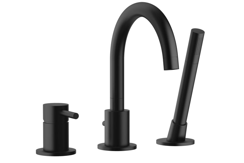 A&E Bath Piper Deck Mount Bathtub & Shower Faucet, Assorted Finishes E1