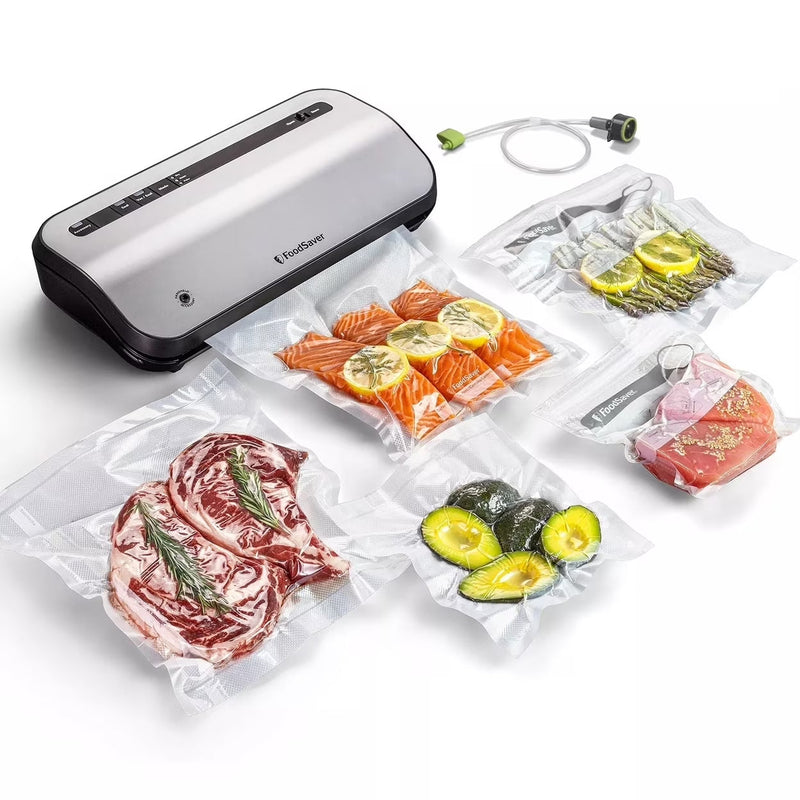 FoodSaver 2195546 Preserve Vacuum Sealer, Special 14-Piece Starter Kit with Vacuum Seal Roll and Bags W4