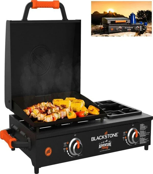 blackstone adventure ready 17 inch tabletop griddle with range top black F2
