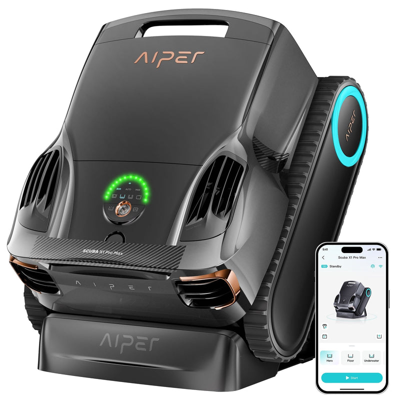Aiper X1 Pro Max All‑In‑One Smart Cordless Robotic Pool Cleaner for Comprehensive Pool Care D3