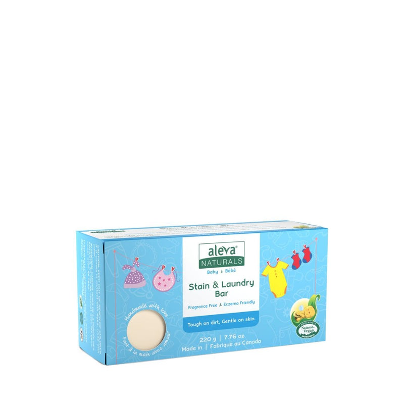 Aleva Naturals Plant-Based Stain and Laundry Bar, 220g M1