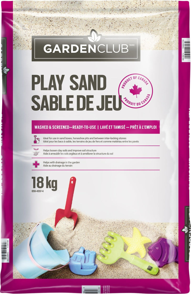 All Purpose Fine Granulated Washed Sandbox Play Sand, 18-kg S7