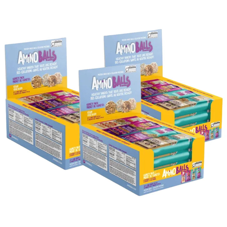 Amino Balls Vegan Protein Variety Pack, 36 x 40 g S1