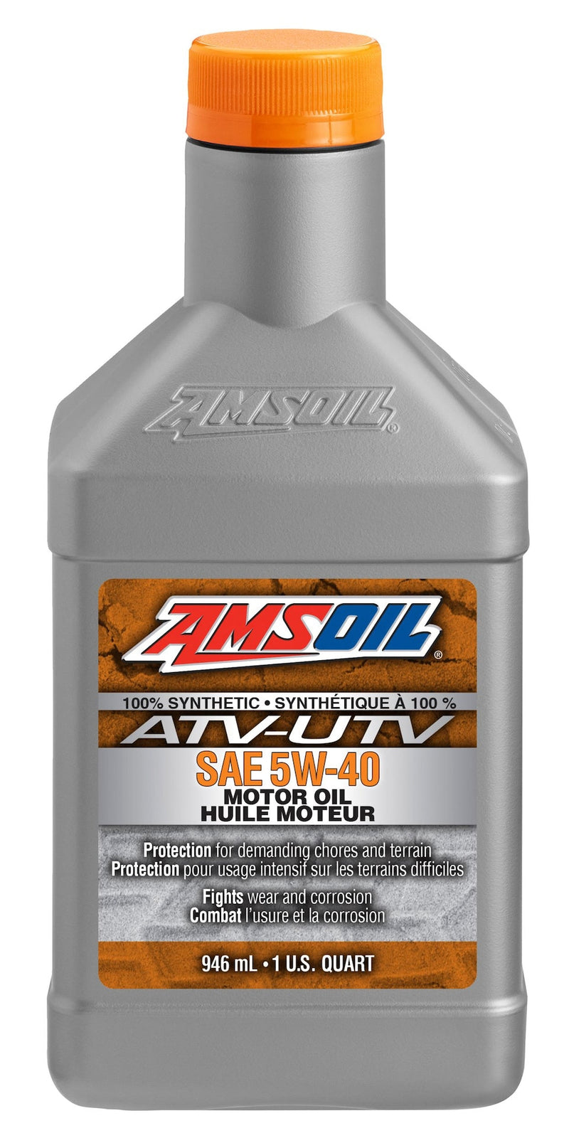 Amsoil 946-mL 100% Synthetic 5W40 ATV/UTV Engine Oil O7