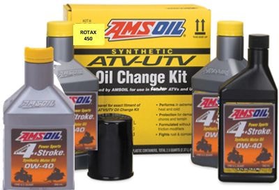 Amsoil Can-Am Rotax 450 ATV/UTV Oil Change Kit P1
