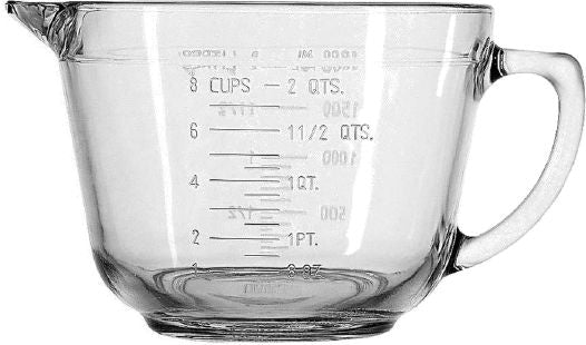 Anchor Hocking Glass Batter Bowl, 2-qt R0