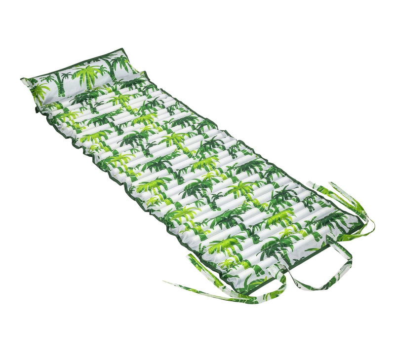 Aqua Inflatable/Foam Fold-and-Go Travel Pool Float/Lounger, Tropical, 71 x 27-in F3