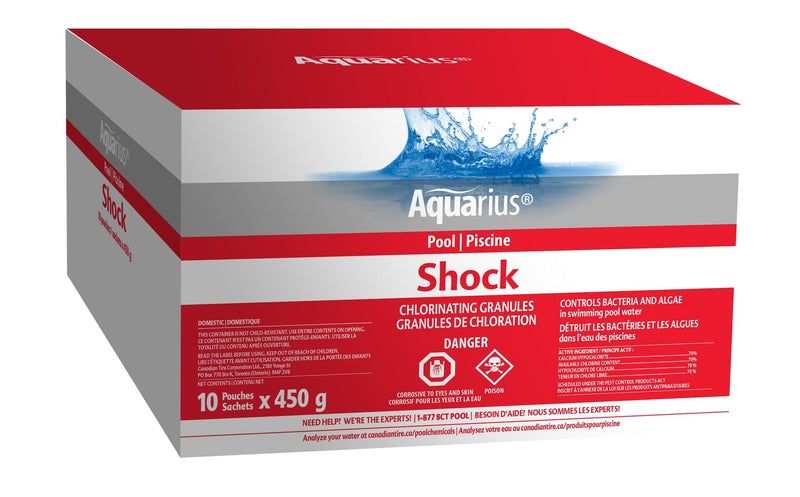 Aquarius Chlorinating Granules Shock, 10 x 450-g D8