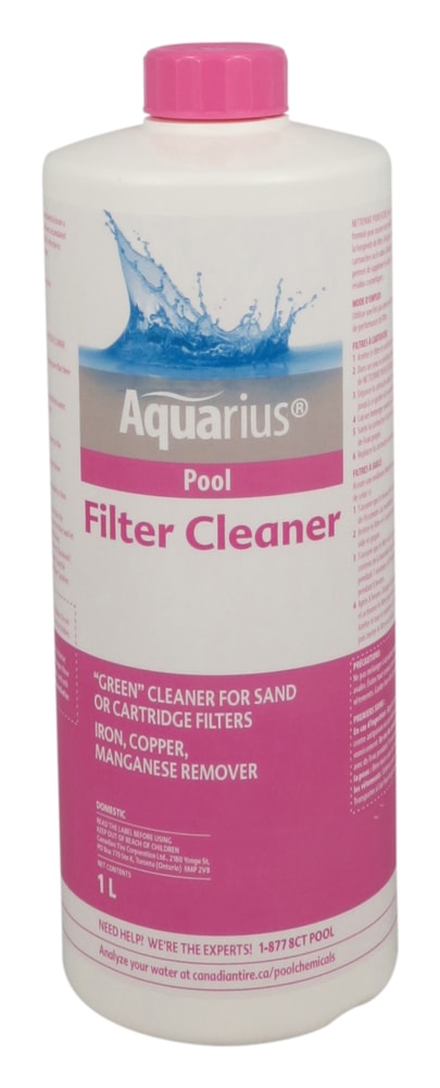 Aquarius Pool Filter Cleaner, Cleans Sand & Cartridge Filter Media, 1-L