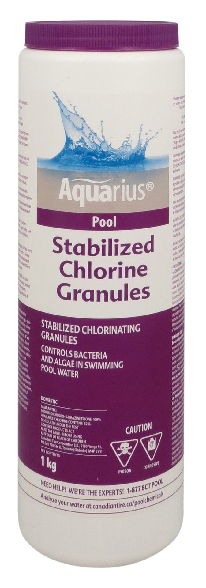 Aquarius Pool Stabilized Granular Chlorine, 1-kg W4