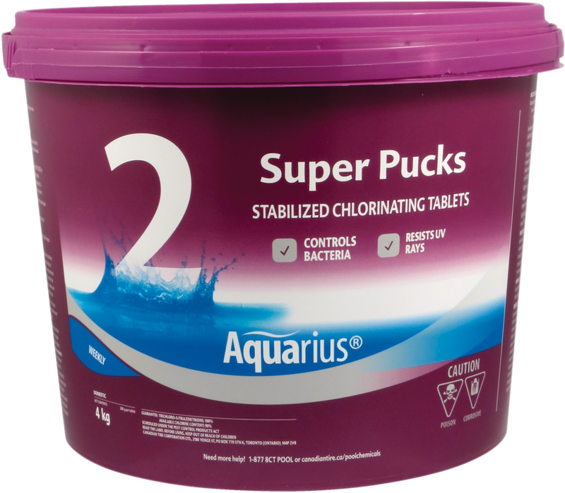 Aquarius Step 2 Super Pucks Water Stabilized Chlorinating Tablets, 4-kg S3