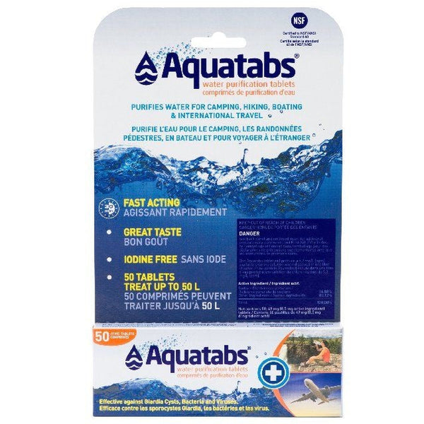 Aquatabs Water Purification Tablets, 50-pk J5