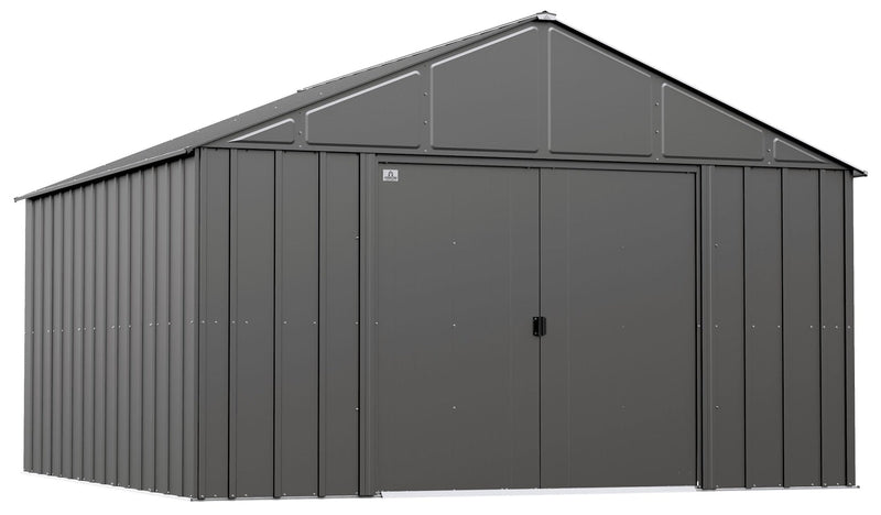 Arrow Classic 12x12-ft Charcoal Corrosion-Resistant Metal Shed D1
