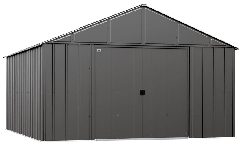 Arrow Classic 12x14-ft Charcoal Corrosion-Resistant Metal Shed D1