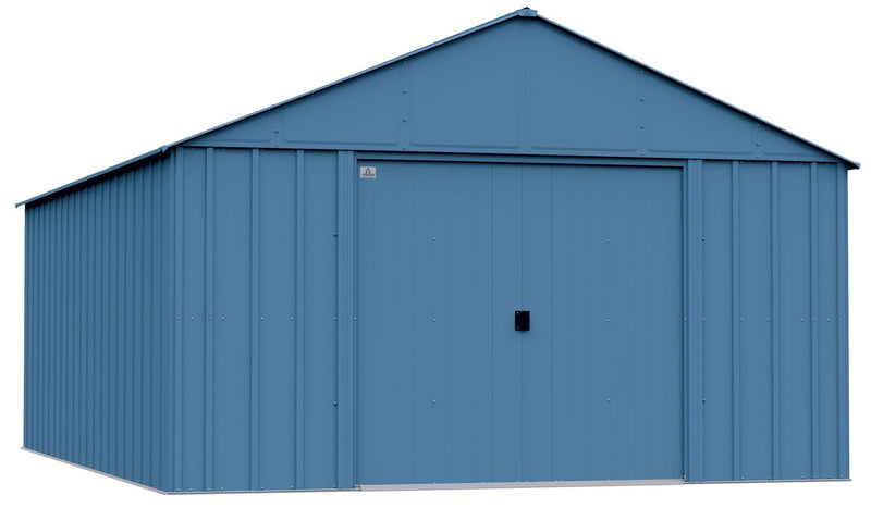 Arrow Classic 12x17-ft Blue Grey Corrosion-Resistant Metal Shed G6