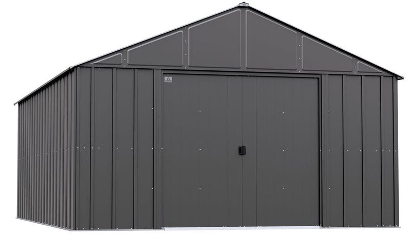 Arrow Classic 12x17-ft Charcoal Corrosion-Resistant Metal Shed I5