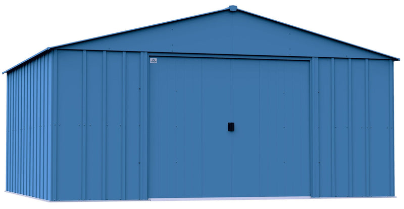 Arrow Classic 14x12-ft Blue Grey Corrosion-Resistant Steel Shed H0