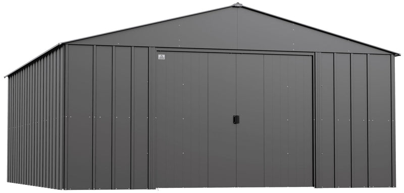 Arrow Classic 14x17-ft Charcoal Corrosion-Resistant Steel Shed K7