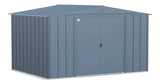 Arrow Classic Galvanized Steel Storage Shed, Blue Grey, 10-ft x 8-ft
