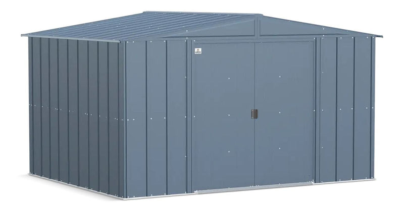 Arrow Classic Galvanized Steel Storage Shed, Blue Grey, 10-ft x 8-ft I3
