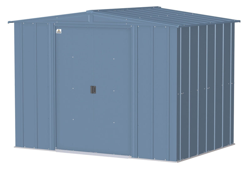 Arrow Classic Galvanized Steel Storage Shed, Blue Grey, 8-ft x 6-ft G5
