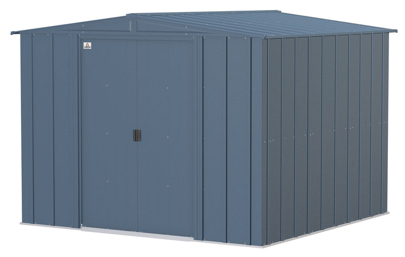 Arrow Classic Galvanized Steel Storage Shed, Blue Grey, 8-ft x 8-ft D3