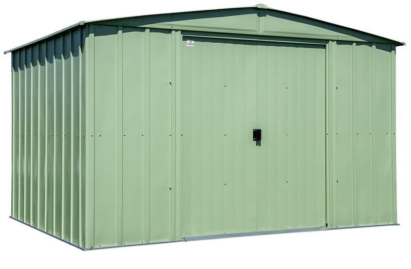 Arrow Classic Galvanized Steel Storage Shed, Sage Green, 10-ft x 8-ft C6