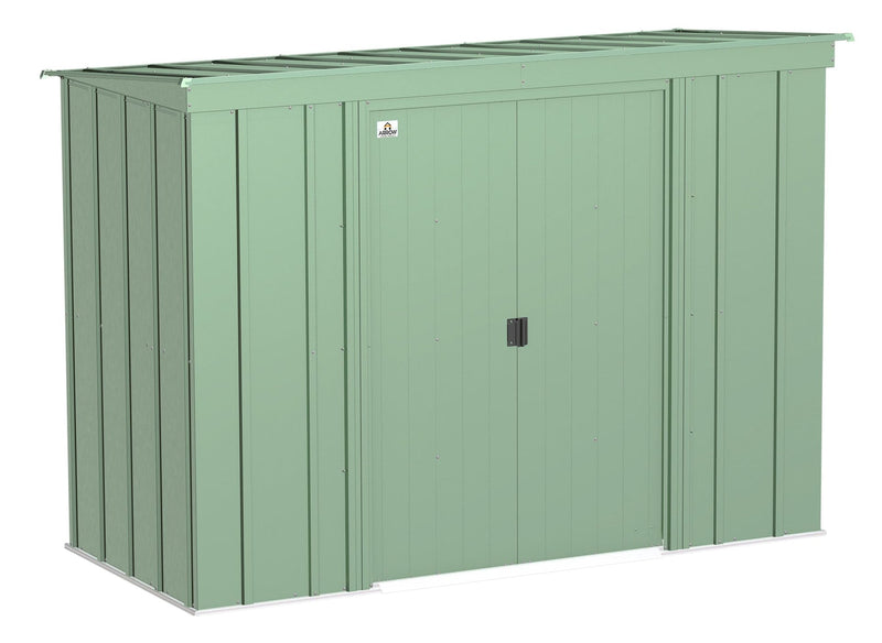 Arrow Classic Galvanized Steel Storage Shed, Sage Green, 8-ft x 4-ft S2