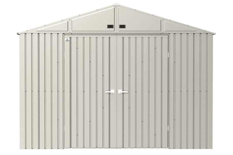 Arrow Elite 10x12-ft Cool Grey Corrosion-Resistant Steel Storage Shed V6