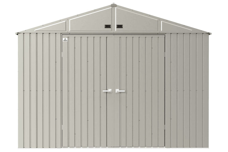 Arrow Elite 10x14-ft Cool Grey Corrosion-Resistant Steel Shed P1