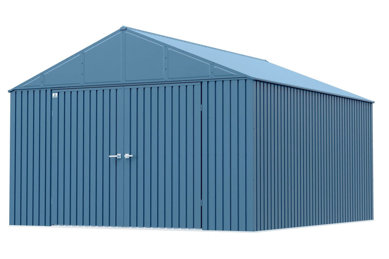 Arrow Elite 12x14-ft Blue Grey Corrosion-Resistant Steel Shed V0
