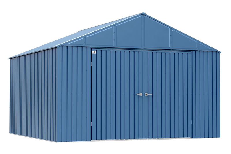 Arrow Elite 14x12-ft Anthracite Corrosion-Resistant Steel Shed V7
