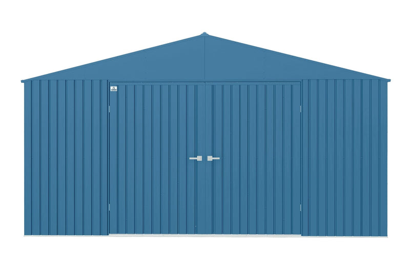Arrow Elite 14x12-ft Blue Grey Corrosion-Resistant Steel Shed O2