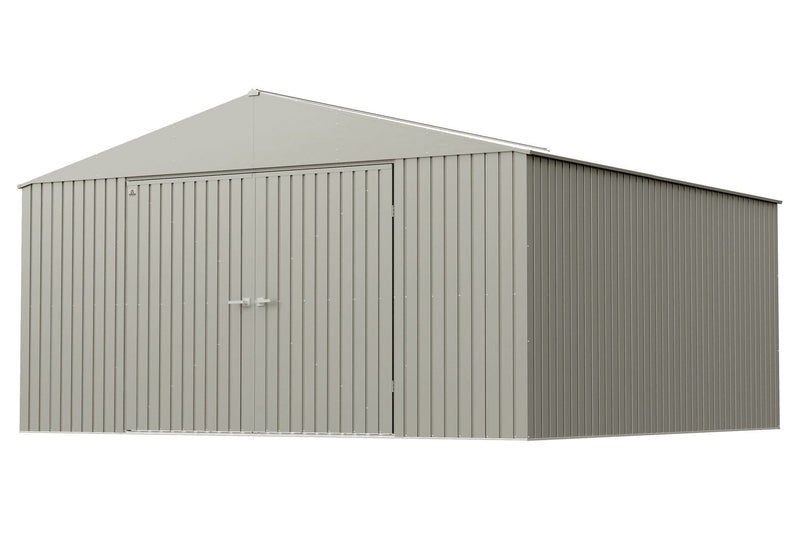 Arrow Elite 14x14-ft Cool Grey Corrosion-Resistant Steel Storage Shed Q2
