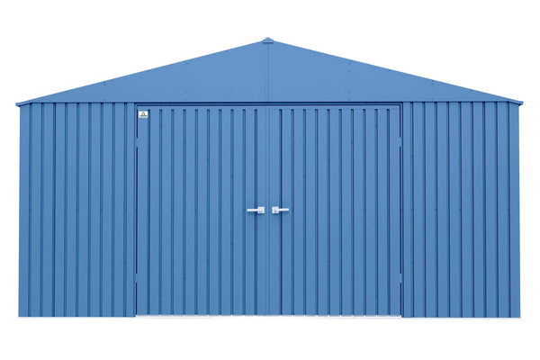 Arrow Elite 14x14-ft Corrosion-Resistant Blue Grey Steel Shed Z4