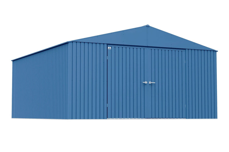 Arrow Elite 14x16-ft Blue Grey Corrosion-Resistant Steel Shed O5
