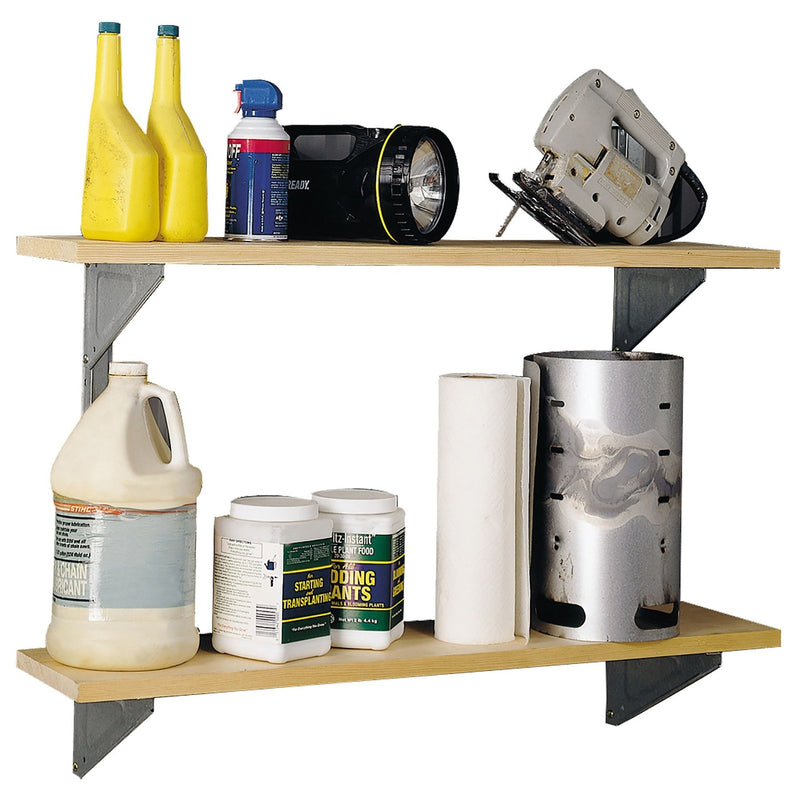 Arrow Galvanized Steel Shelf Kit with Hanger and Brackets T4