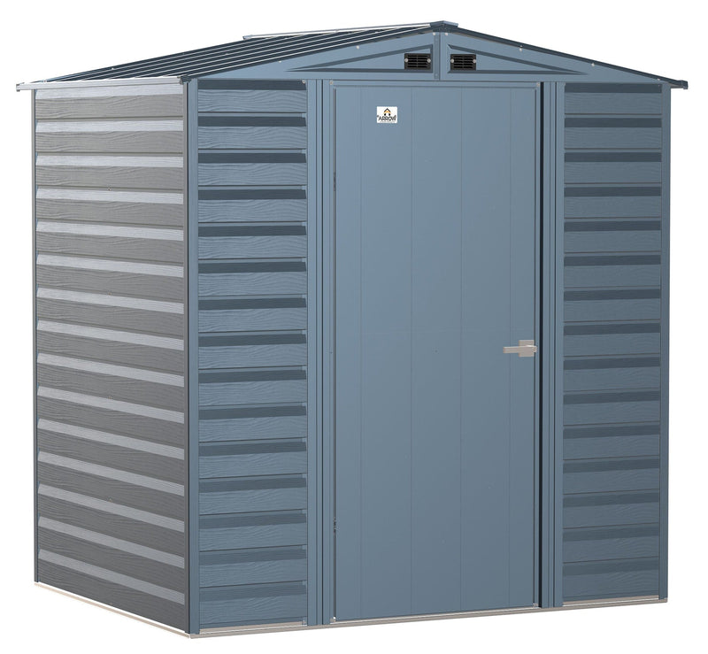 Arrow Select Galvanized Steel Storage Shed, Blue Grey, 6-ft x 5-ft U4