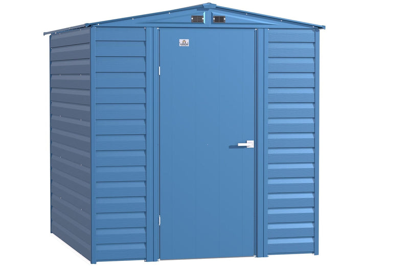 Arrow Select Galvanized Steel Storage Shed, Blue Grey, 6-ft x 7-ft H1