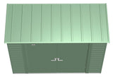 Arrow Select Galvanized Steel Storage Shed, Sage Green, 8-ft x 4-ft