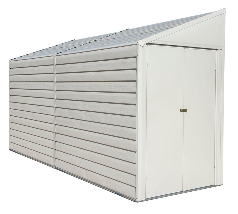 Arrow Yardsaver Electro Galvanized Steel Storage Shed, 4-ft x 10-ft T1