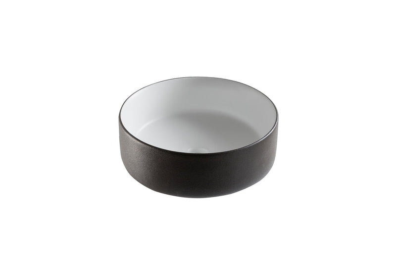 Arya Ceramic Vessel Bathroom Sink/Basin, Black D6