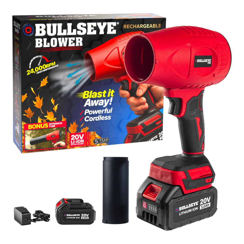 As Seen On TV Bullseye 20V Cordless Rechargeable Handheld Leaf Blower N2